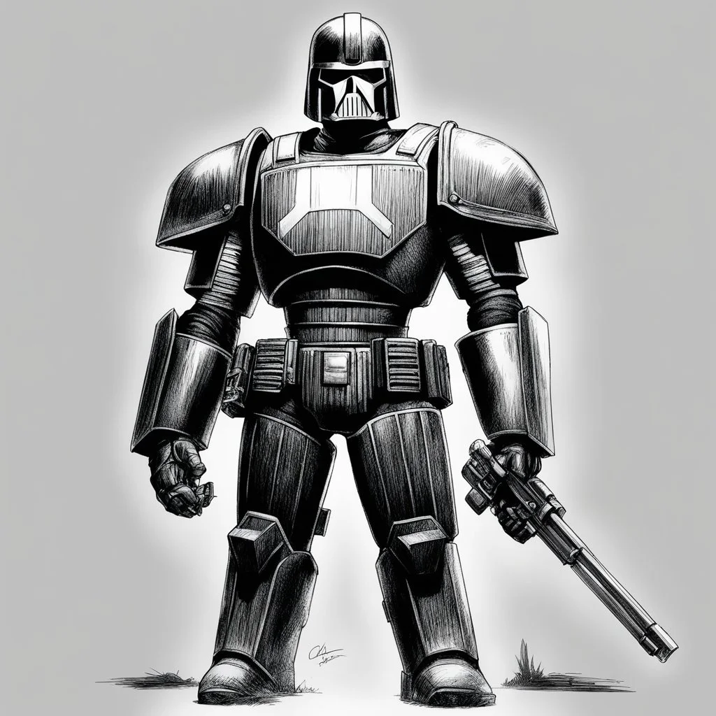 X-ray of Judge Dredd by Carlos Ezquerra.