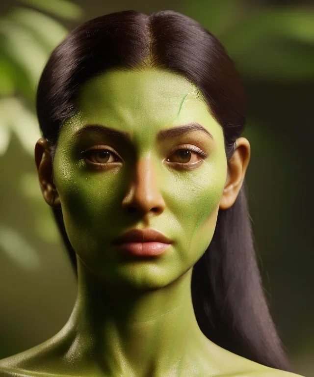 portriate of beautiful amazon girl na'vi warrior,volumetric lighting, particals, intricate detail,realistc, close up