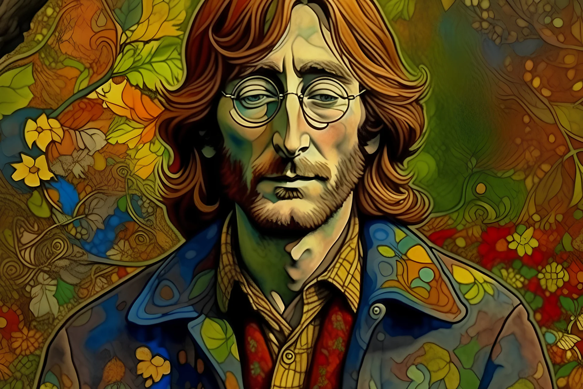 Imagine: John Lennon al estilo van gogh