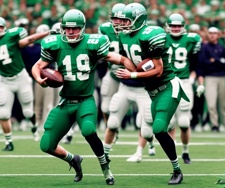 Boston Shamrocks American Football team, Magazine Cover, Vintage photo, detailed, hyper realistic