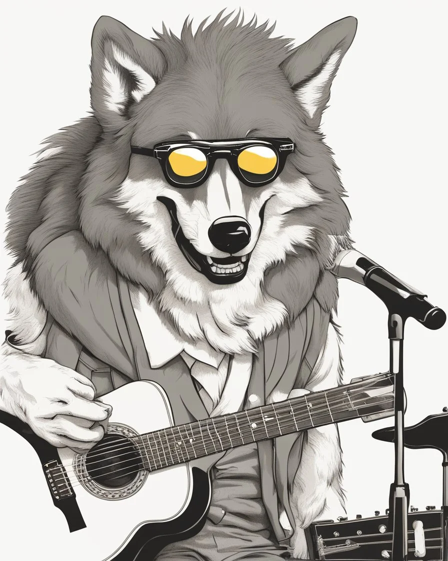 Amazon.com : NSUAJOF Cute Wolf with Sunglasses Metal Tin Sign Vintage, for  Bedroom Home Kitchen Hotel Bar Cafe Outdoor Wall Decoration 8X12 Inch :  Home & Kitchen