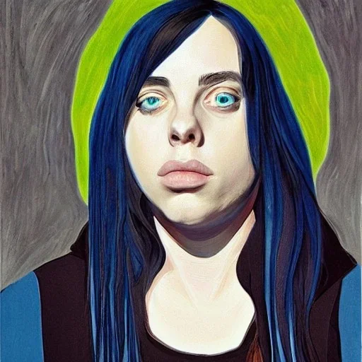 Billie Eilish portrait by picasso