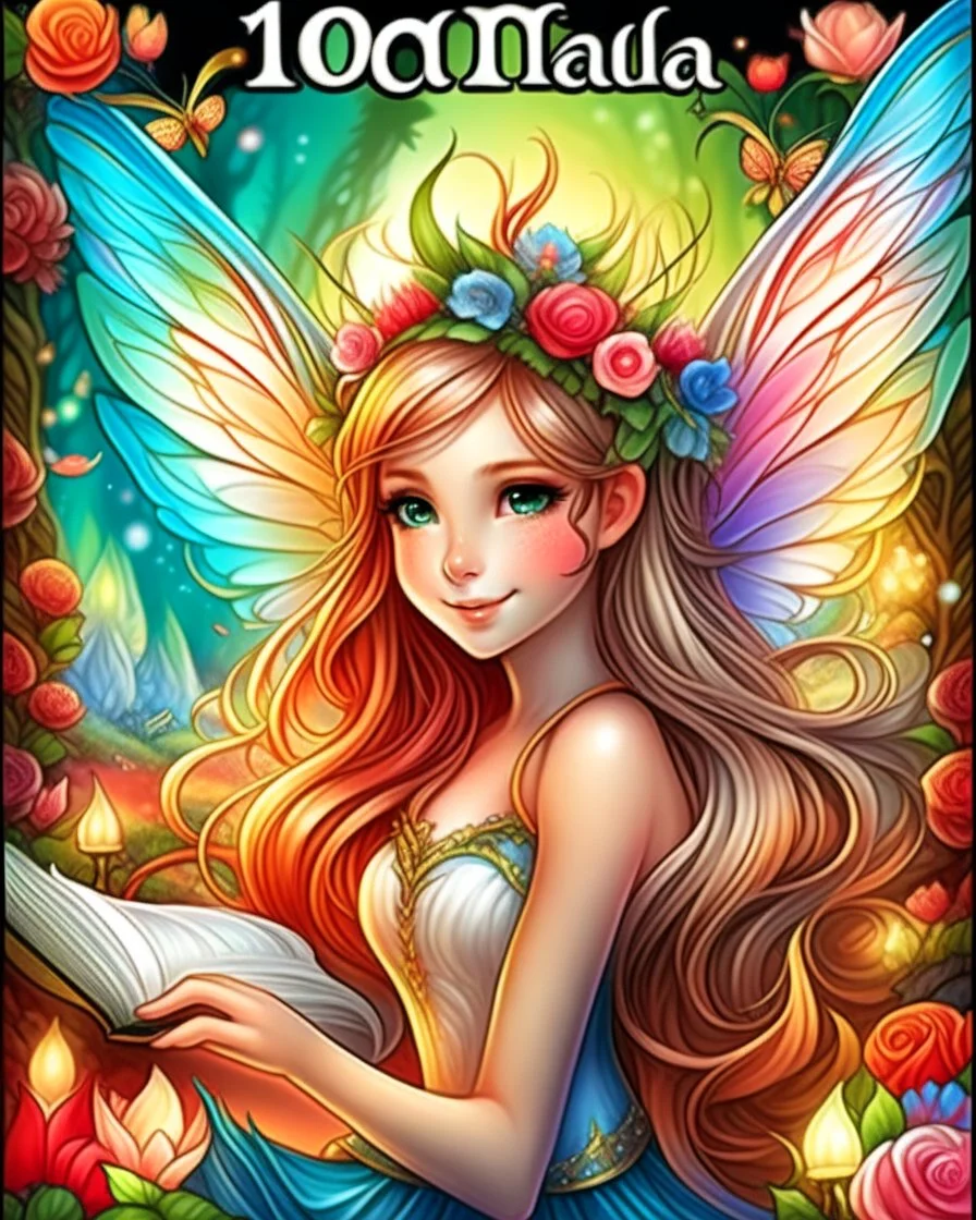 enchanted cute fairies ,adult book cover