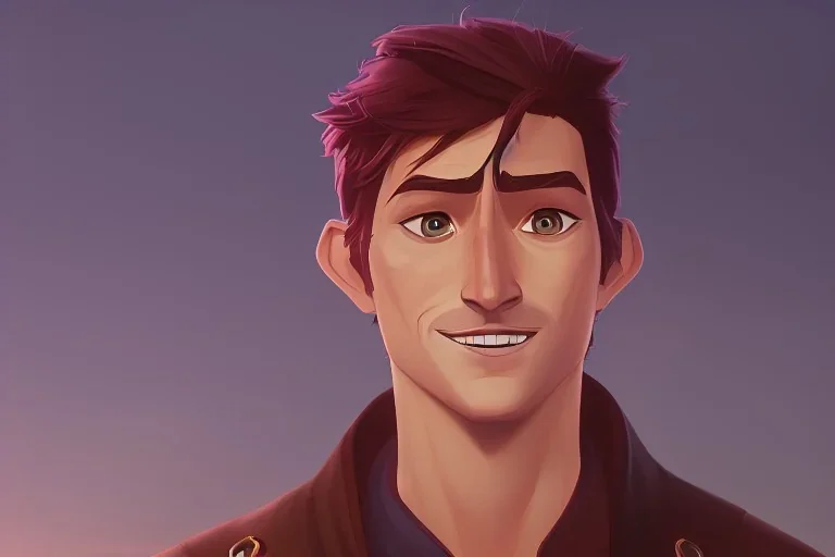 Portrait of Flynn Rider by Jake Bartok