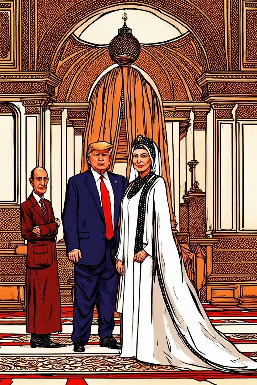 Queen Batoul loved change and innovation, so she decided to bring together the most controversial and beautiful people in her palace. So she asked her royal clerk to search for the best presidents in the world and invite them to her palace for consultation. Its royal clerk was a hard-working and intelligent person, so Afzal found President Trump, Recep Tayyip Erdogan, Russian President Vladimir Putin, and French President John McCann, sent them letters and met with them in the tent garden.