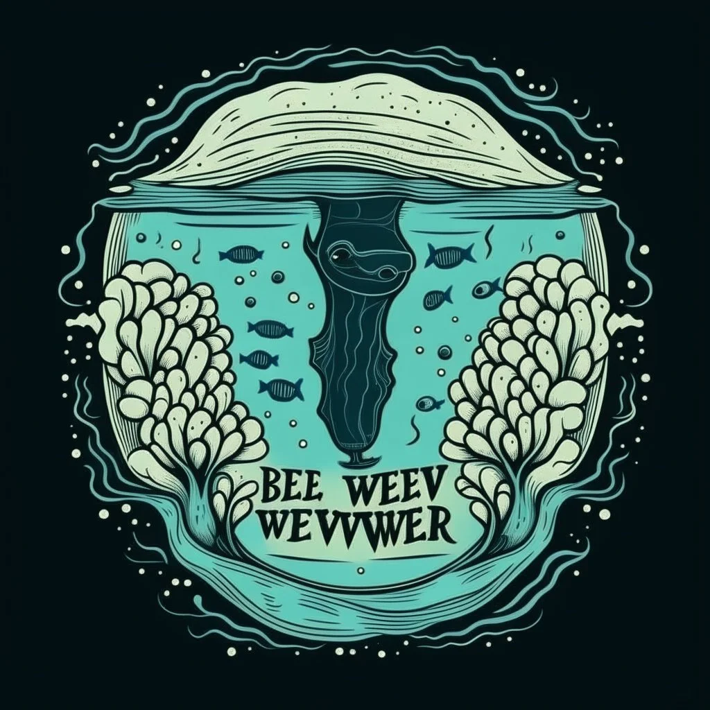 below the water