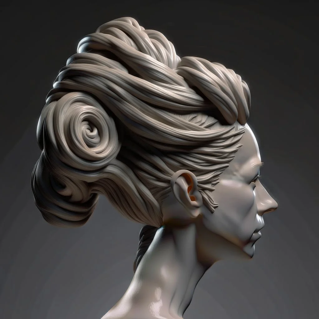 sculpted hair