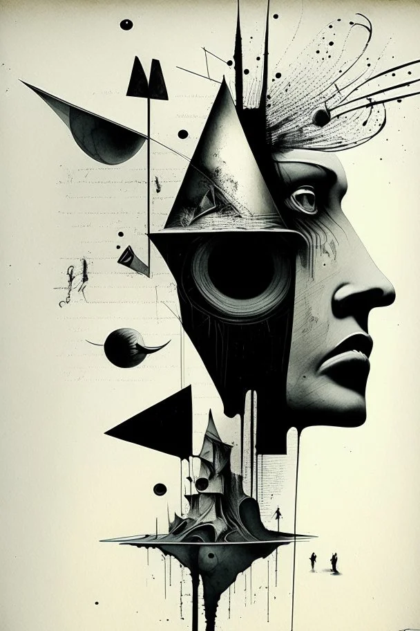 Asynchronicity, neo-surrealism, Dada, ink, and the like.