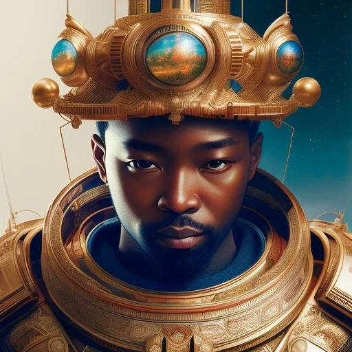 cosmos masterpiece Japanese god, sango fantasy, fantasy magic, intricate, sharp focus, illustration, highly detailed, digital painting, concept art, matte, artgerm and paul lewin and kehinde wiley, full figure, fit in board, cyber punk, pretty accurate hands face fingers, natural aye, fit within portrait