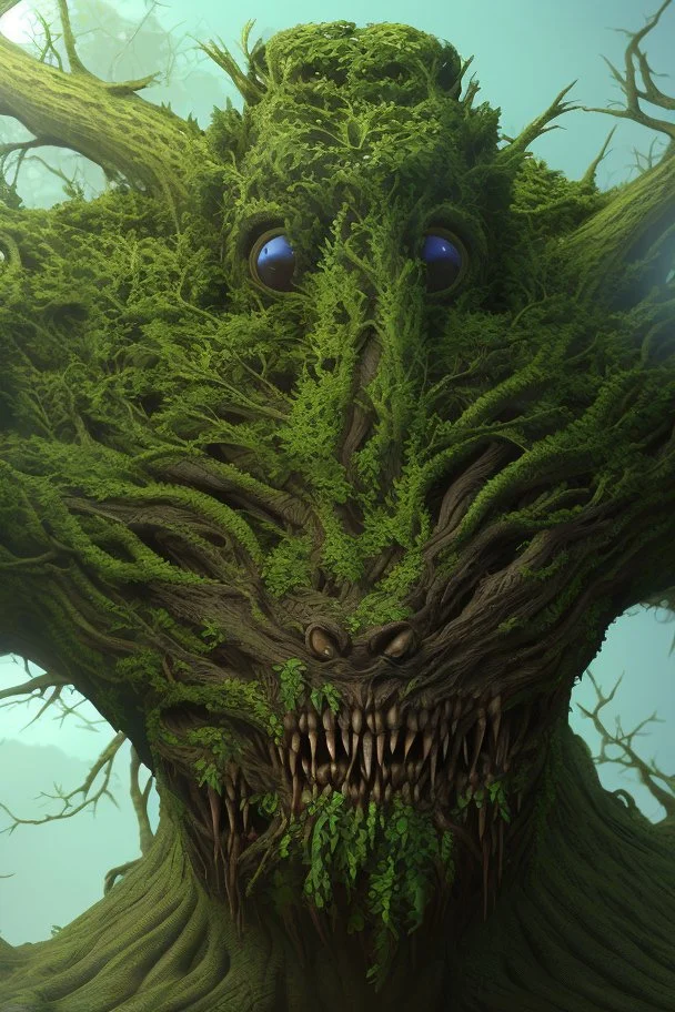 tree monster, hyper detailed, beautiful, complex, trending on artstation, cinema4d