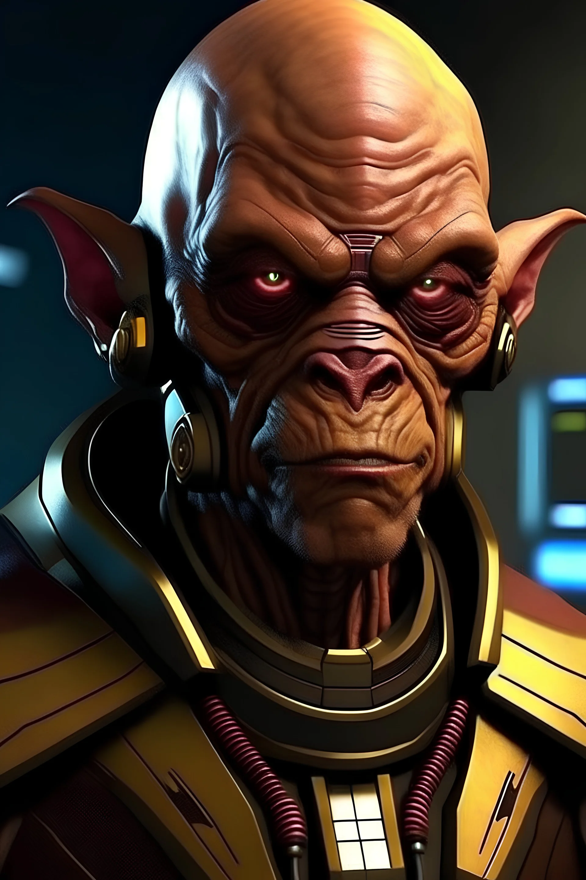 Cyberpunk Ferengi from Star Trek