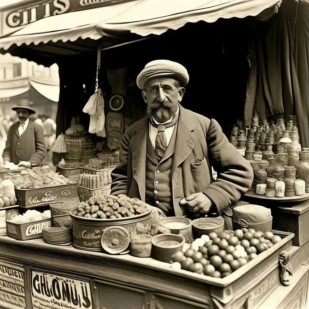 Cornelius "Crazy" Clyde the 1920s street merchant