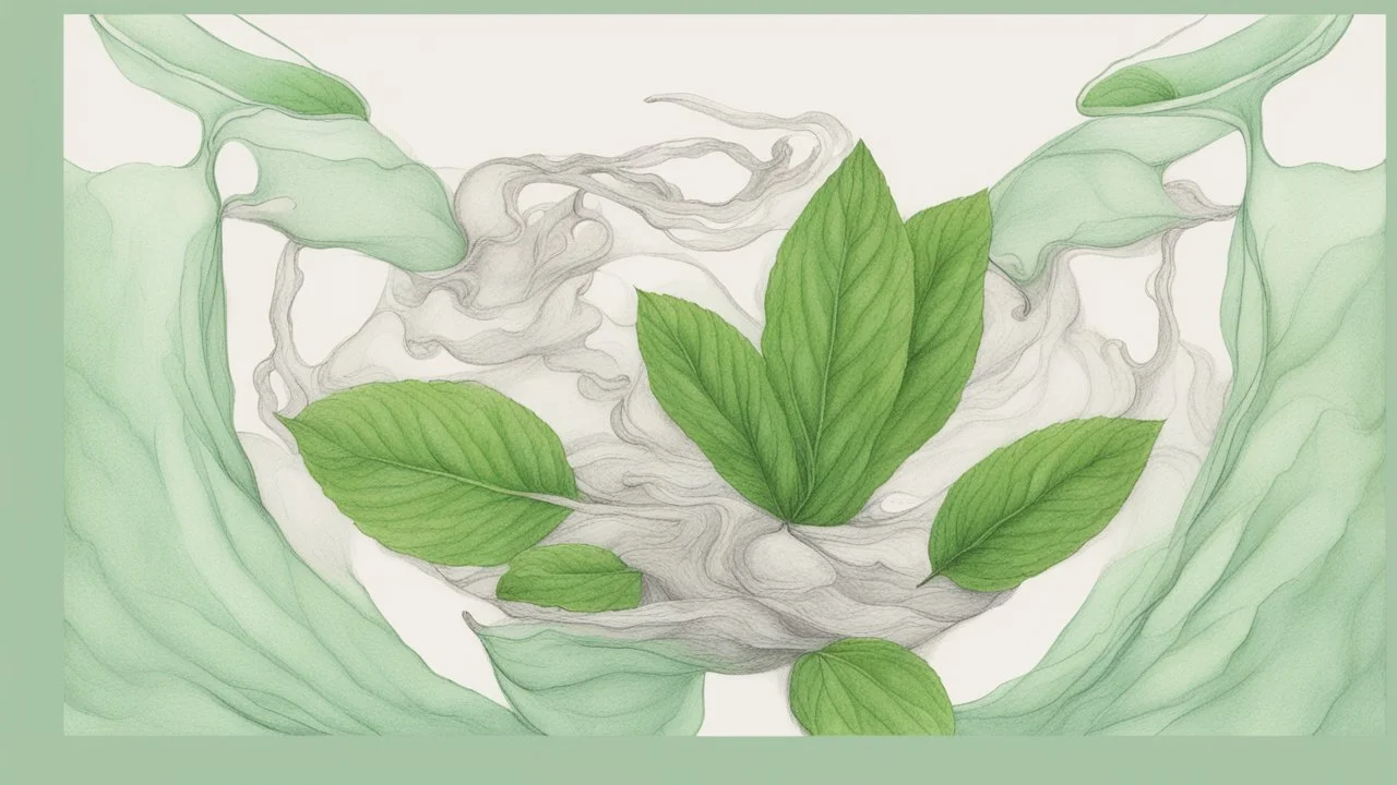 Drawing entitled Aromatic Mint Journey