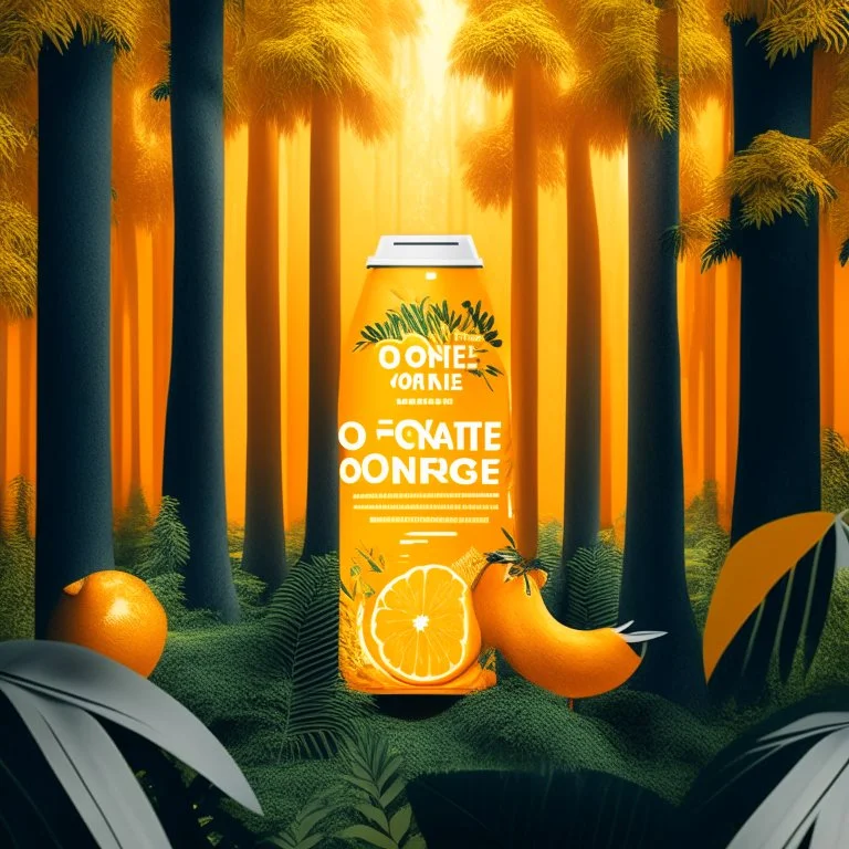 Social Media Design for a For orange juice in the orange forest