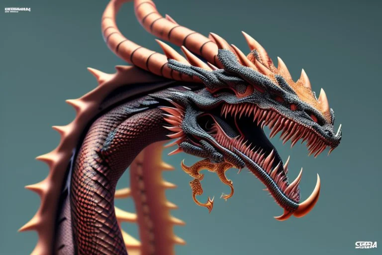 cobra dragon photorealiste