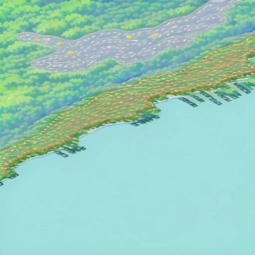 a 3d partially transparent map with roads and highways, and colored pins positioned throughout the map, highly detailed, intricate design, smooth, realistic render