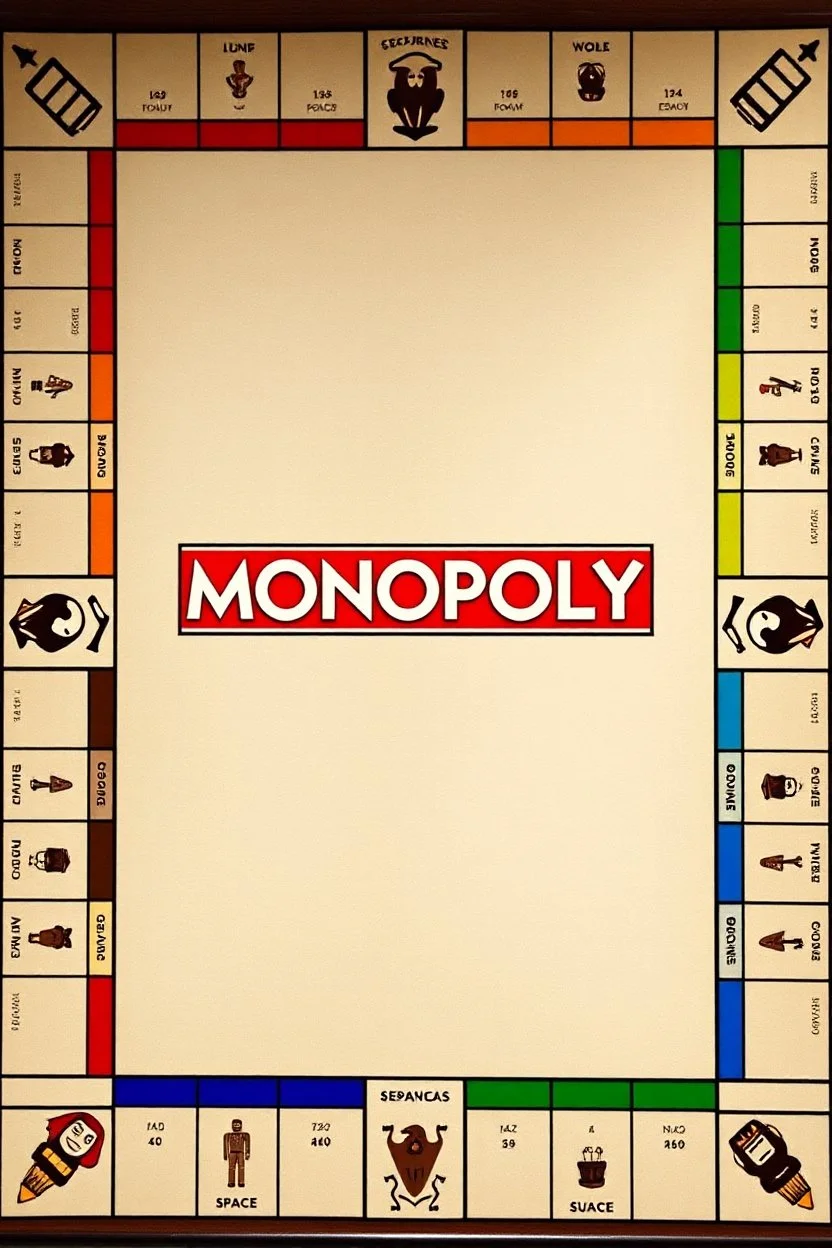 creating a custom Monopoly-style board with: 44 spaces in total, including the 4 corner squares.