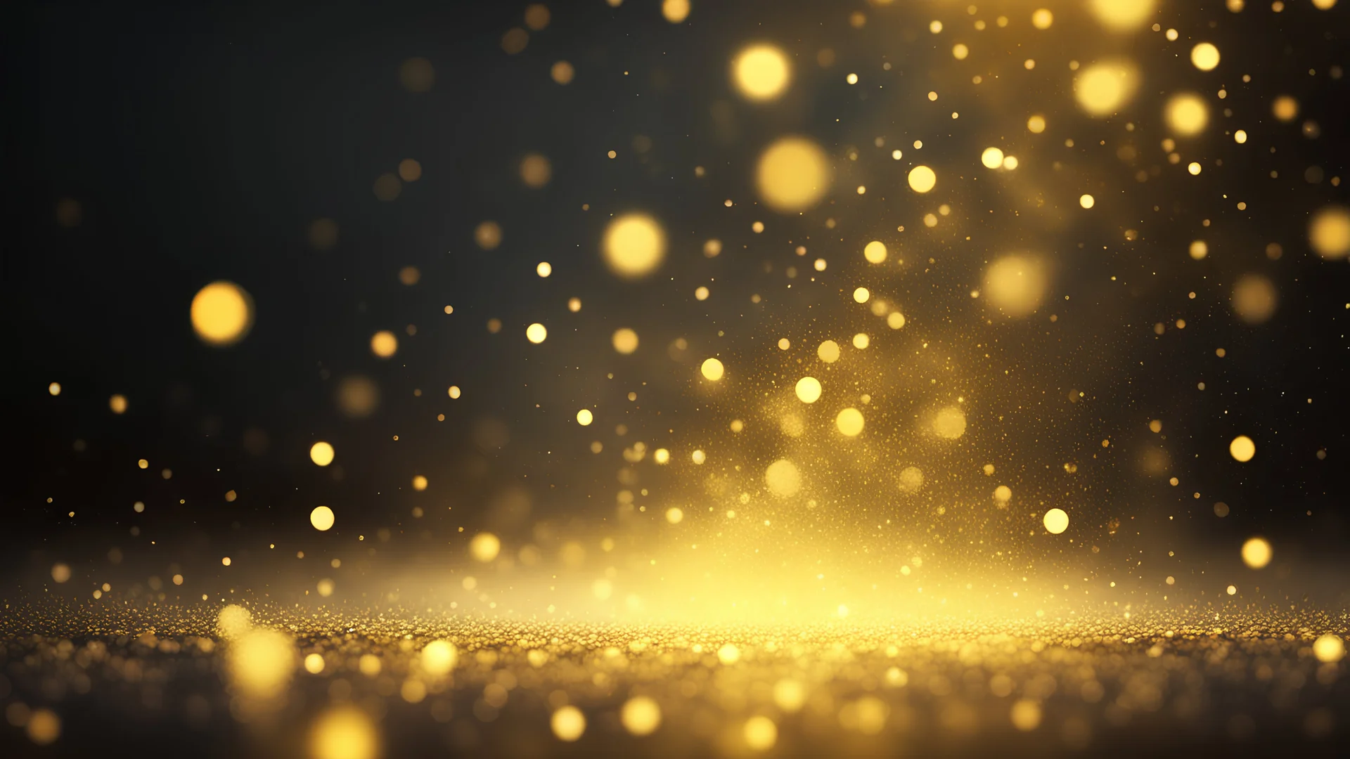 yellow glow particle abstract bokeh background