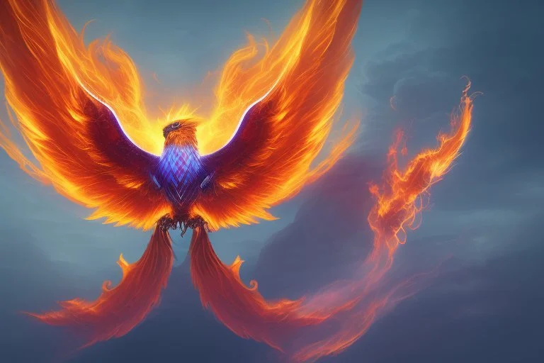 Phoenix like infinity logo