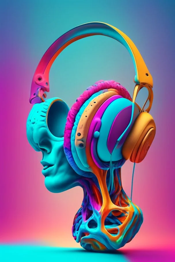 /imagine prompt: headphones, anatomy, colorful,