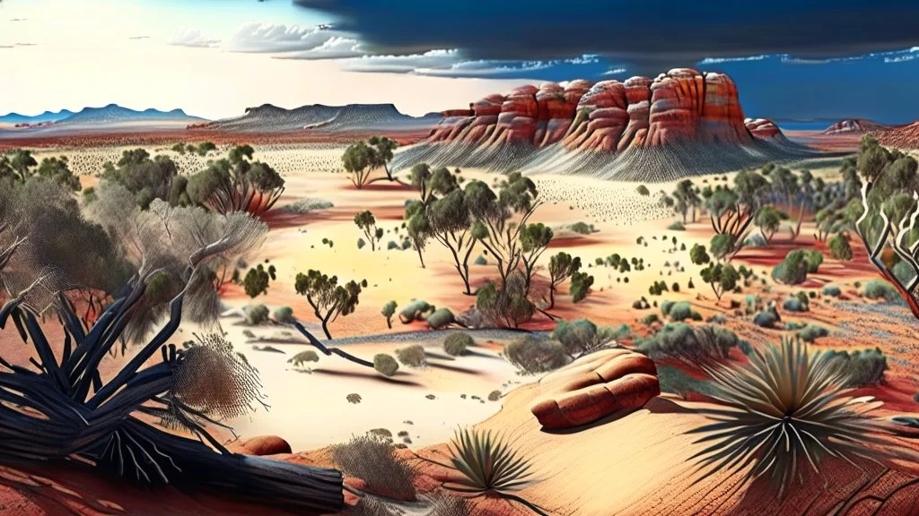 photorealistic view of western australia