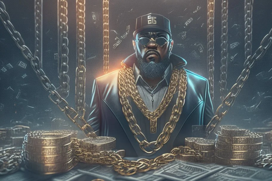 mastermind stole millions,block chain, perfect composition, hyperrealistic, super detailed, 8k, high quality, trending on artstation, studio photo, highly detailed, wide borders