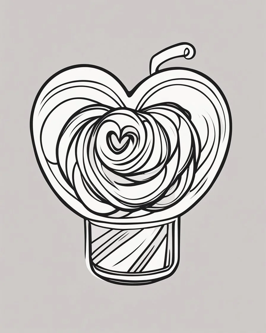 simple illustration of a sweethearts candy on a white background. Black outline.