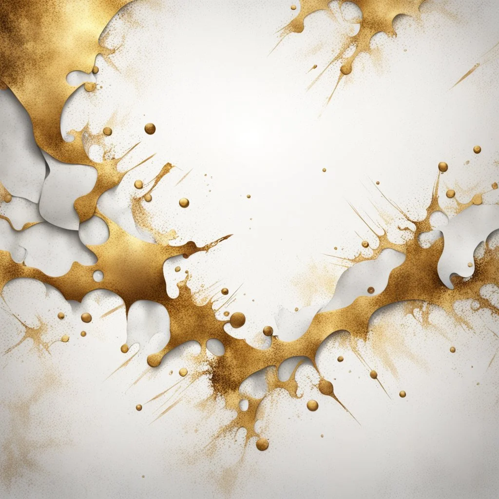 Hyper Realistic White, & Golden Grungy-Background