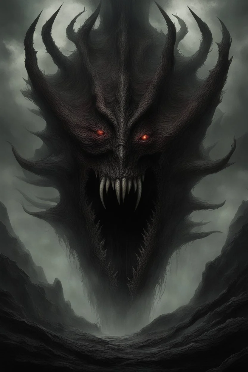 scary void horror dreadful incomprehensible void abyss abyss nightmare shapeless chaos darkness fog maw devouring