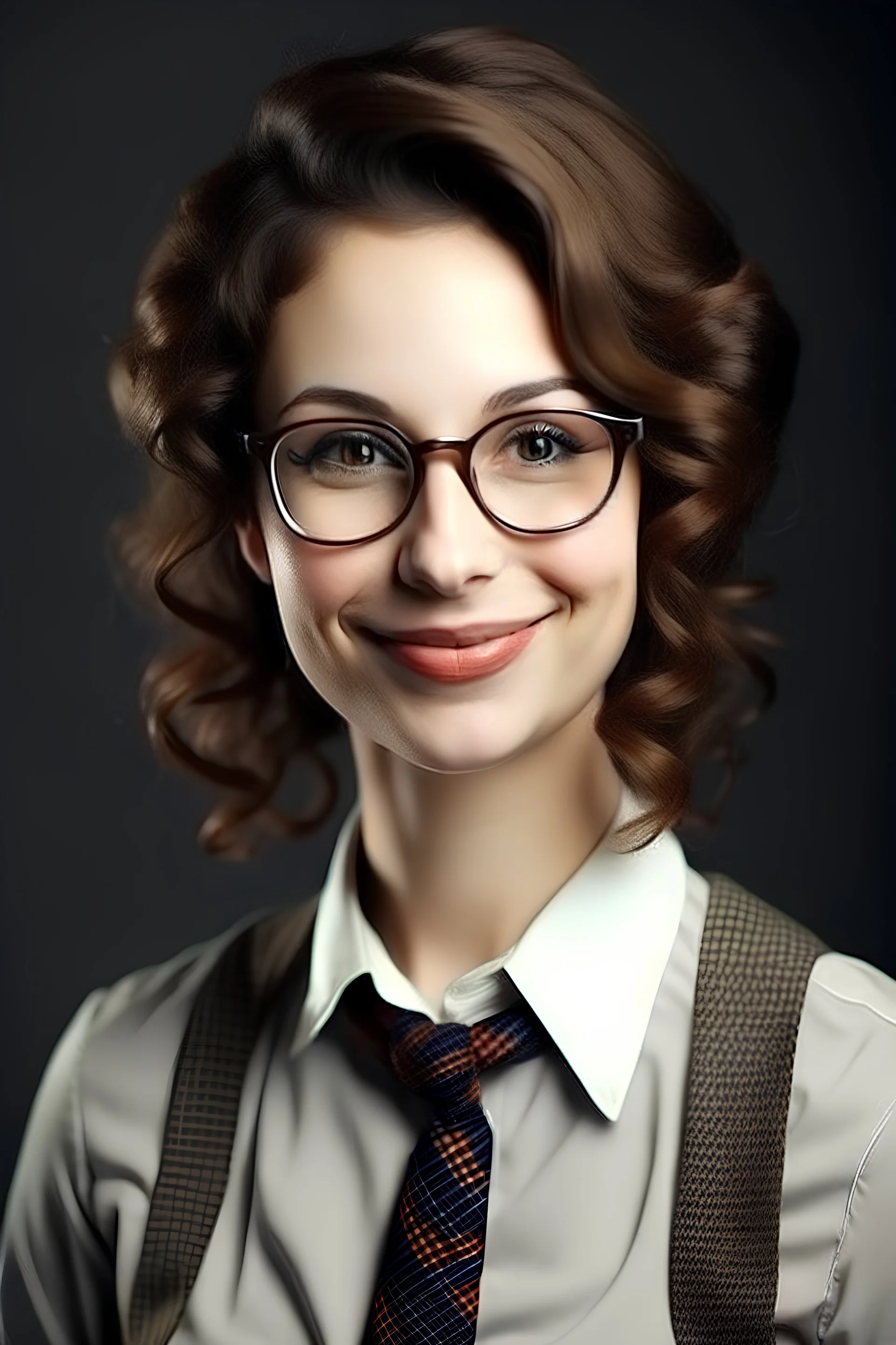 Portrait of kind Woman English teacher