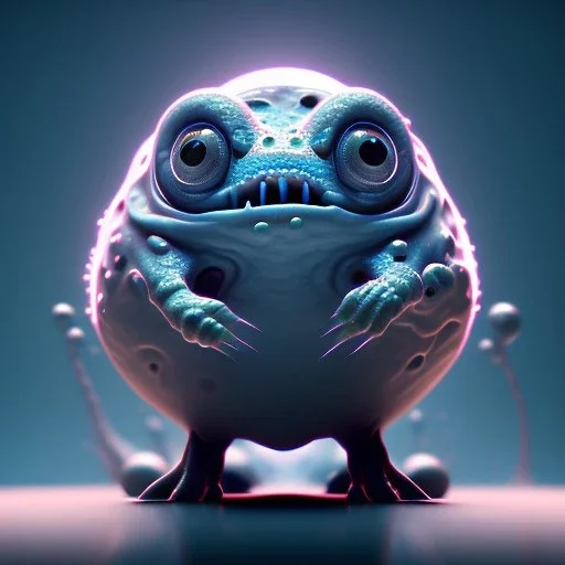 Cute fluid ink creature, big black eyes, unreal engine 5, 8k resolution, photorealistic, ultra detailed