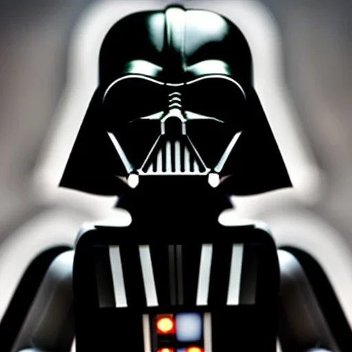 Lego model, detailed, Darth vader head