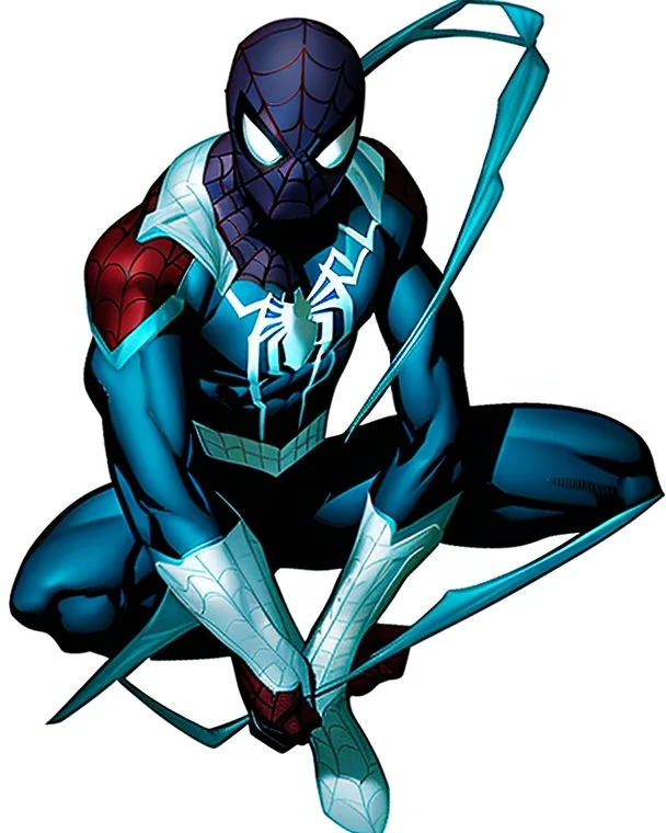 spider-man as DC blue lantern