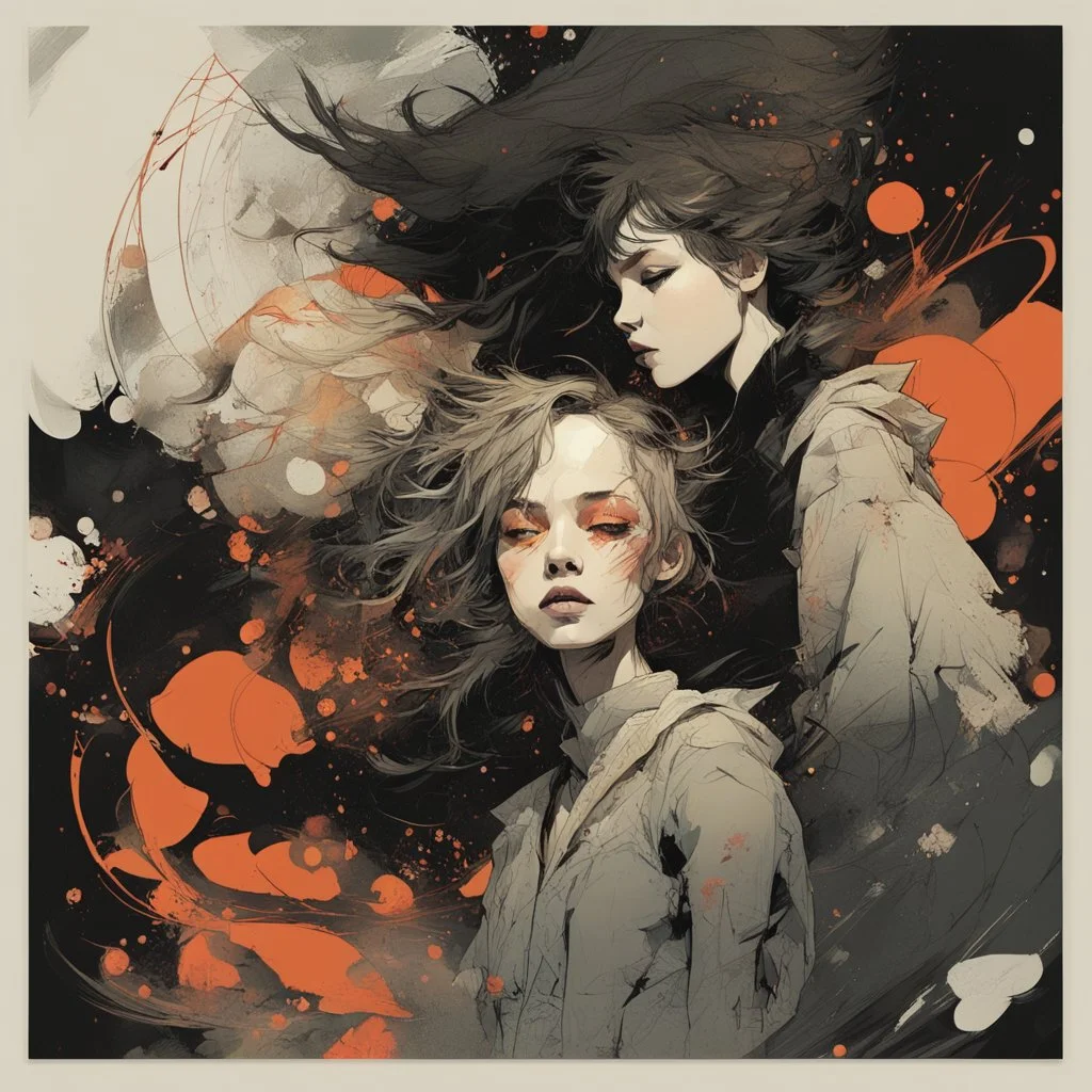 "I've got so much I need to say", fine detail, atmospheric, vivid tones, sharp focus, sharp edges, art by Russ Mills and Victo Ngai, sticker, 2d cute, fantasy, dreamy, vector illustration, 2d flat, centered, by Tim Burton, professional, sleek, modern, minimalist, graphic, line art, vector graphics