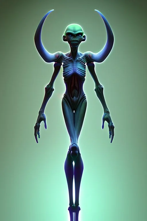 Draugr Alien,Pixar,Concept art,3D digital art, central 3D shading,bright colored background,radial gradient background,cinematic,Reimagined by industrial light and magic