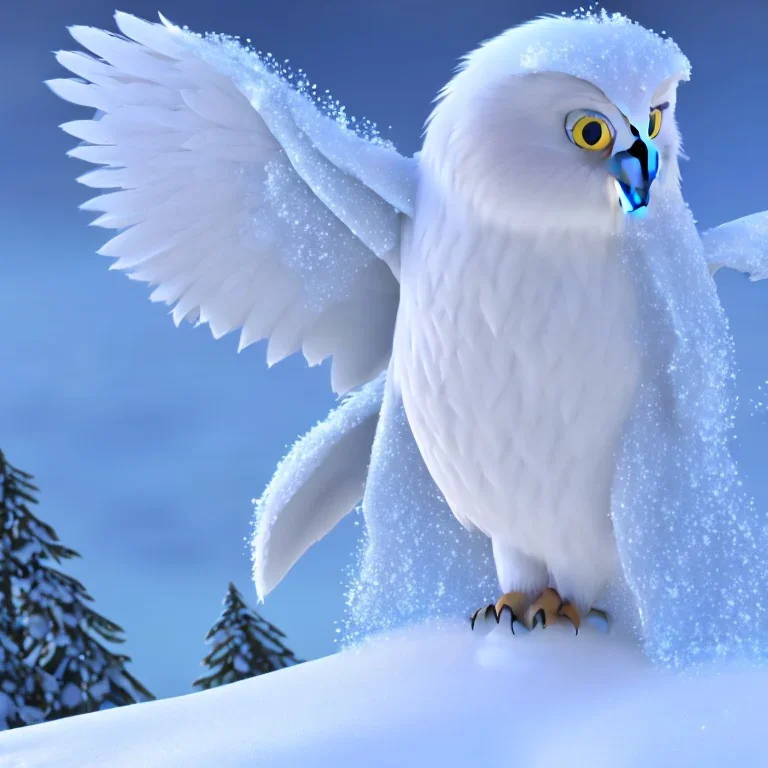 snow OWL EAGLE