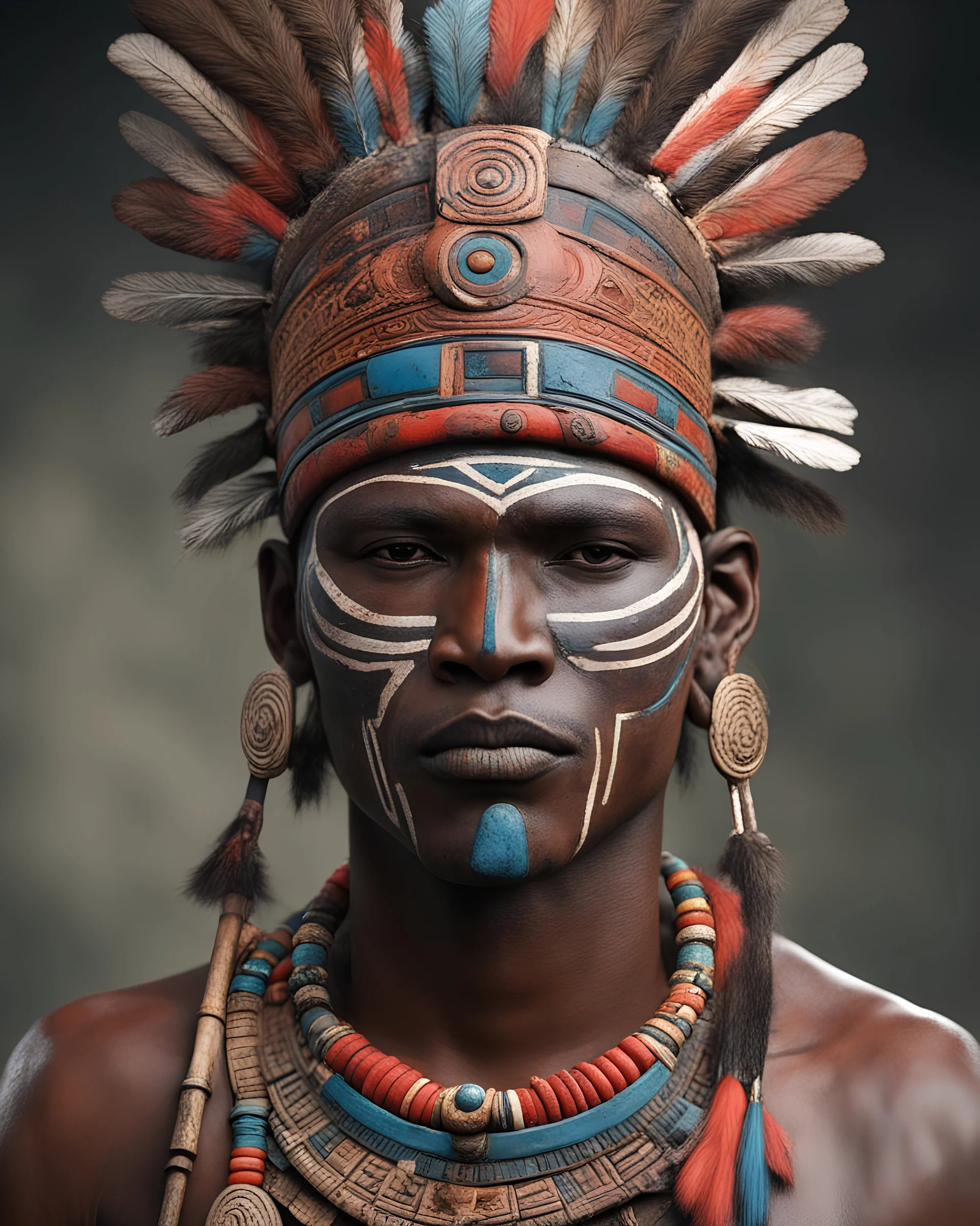 aztec male warrior from giriama bloodline of kenya