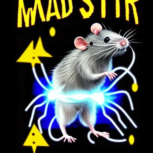 Mad scientist rat lightning