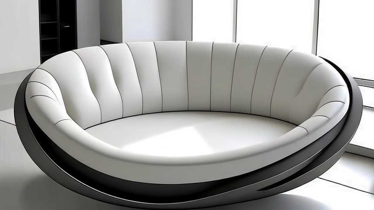 Fan shaped sofa design modern