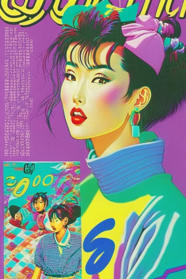 the 90s magazine with an asian woman on 