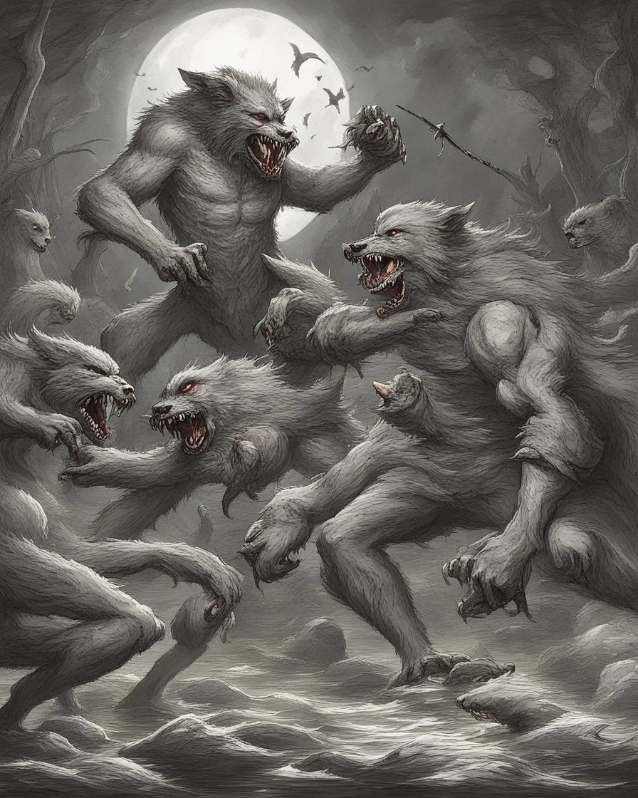 A war between bloodsuckers and werewolves