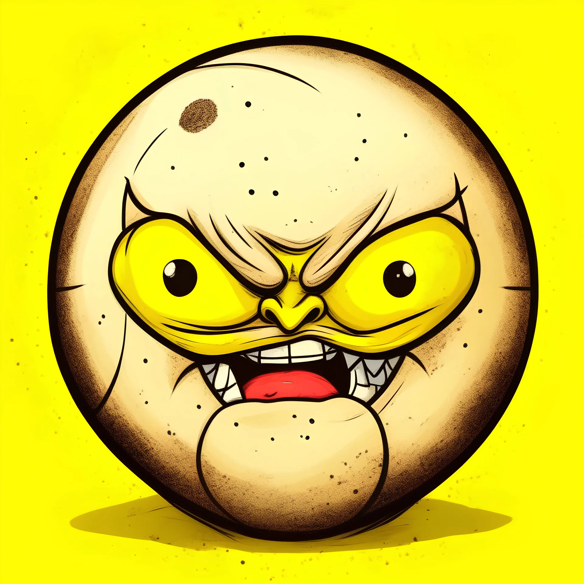 oday we are looking for a Drawing of a Soccer Ball with a angry Face, to keep on Track keep a Smiley in Mind, you know what we mean? In our Mind is a Football with typical Ball Parts, mixed with a angry, agressive Face, not Human, simply creative Stuff. European Soccer Football can have a used, destroyed look - Bad Day. Attached you will find a example of a previous Project with adrawing Style we like. Simply one Color. If we find a few Winner, we will buy it.