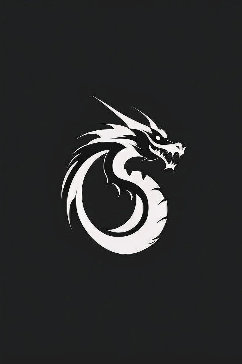 dragon minimalist logo