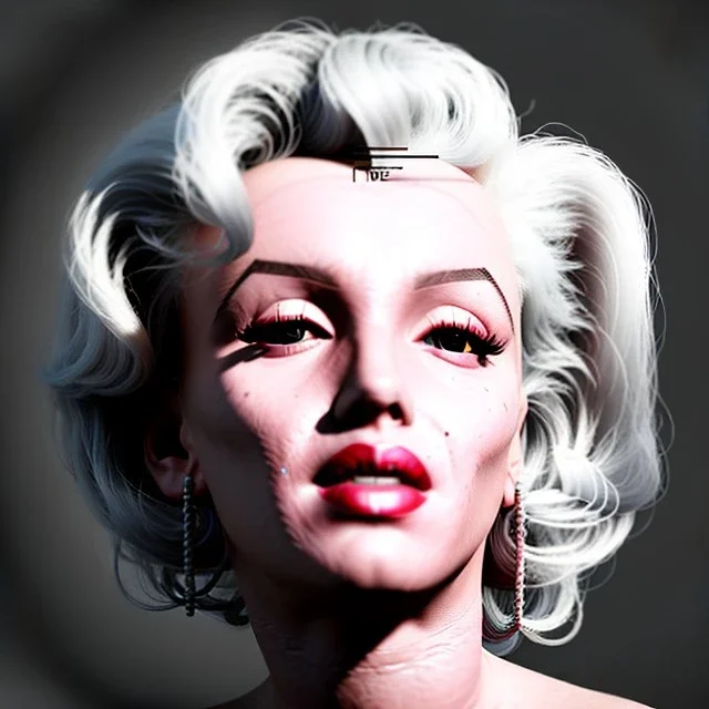 Realistic image portrait, sweet Marylin Monroe, punk style, highly detailed, unreal engine 5, ray tracing, RTX, lumen lighting, ultra detail, volumetric lighting, 3d, finely drawn, high definition, high resolution.