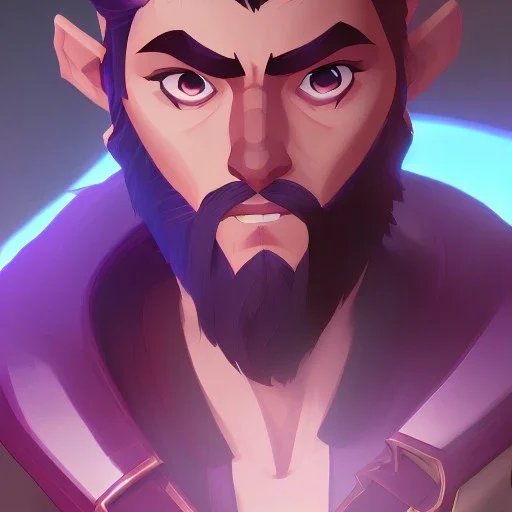 avatar boy 22 old have small moustache and beard , volibear, league of legend, gamer