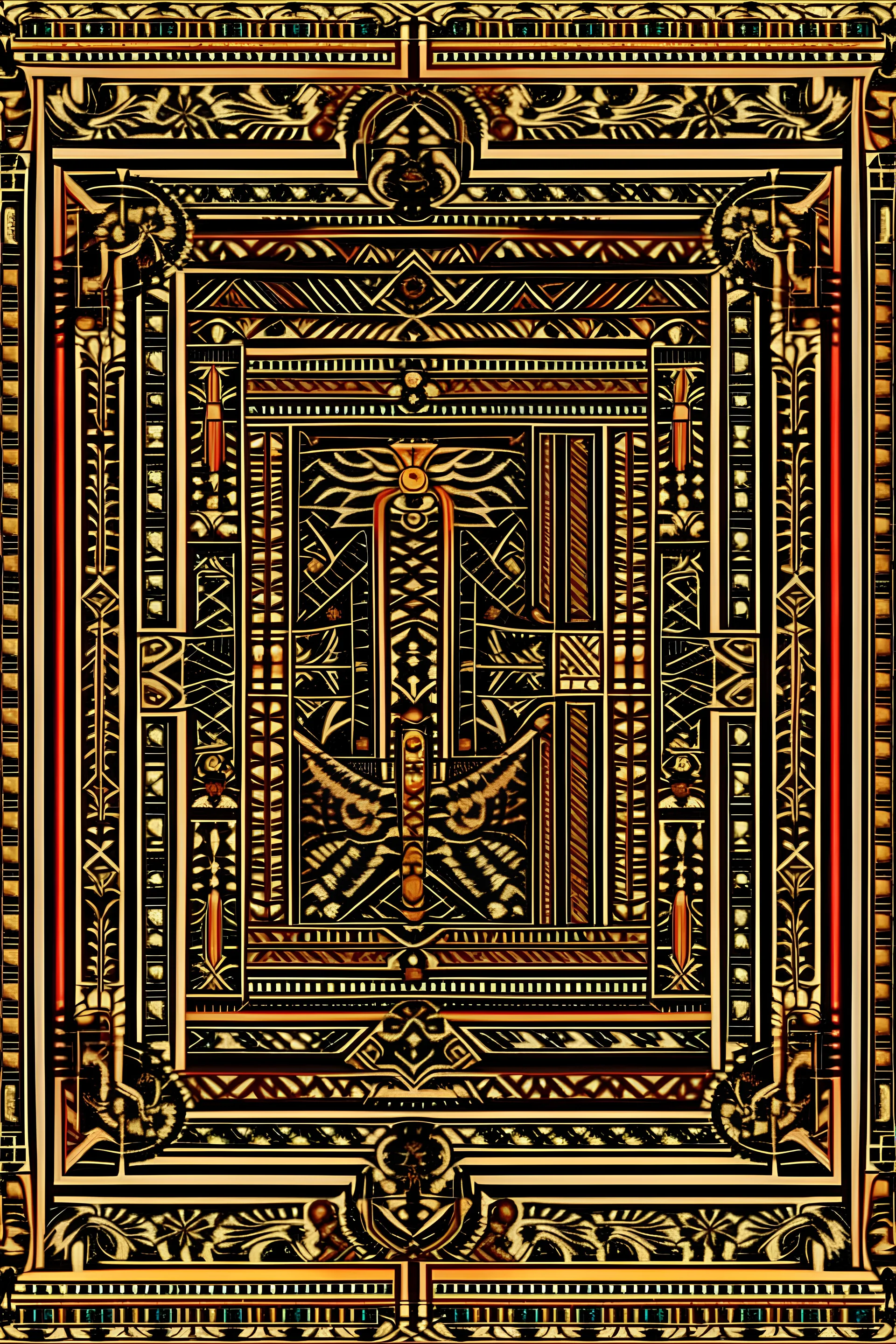 Carpet design in the Pharaonic style