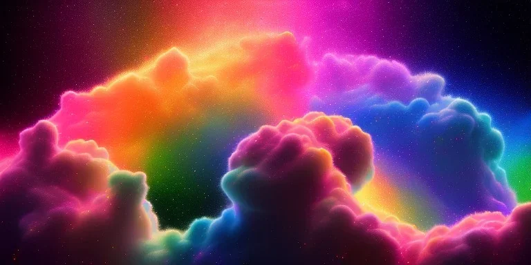 pastel rainbow galaxy dreamscape