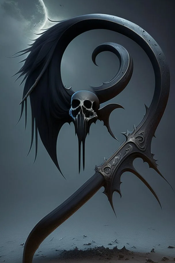 black big scythe