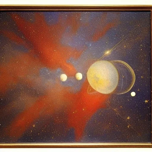 Louis Philippe Crepin, space, stars, planets