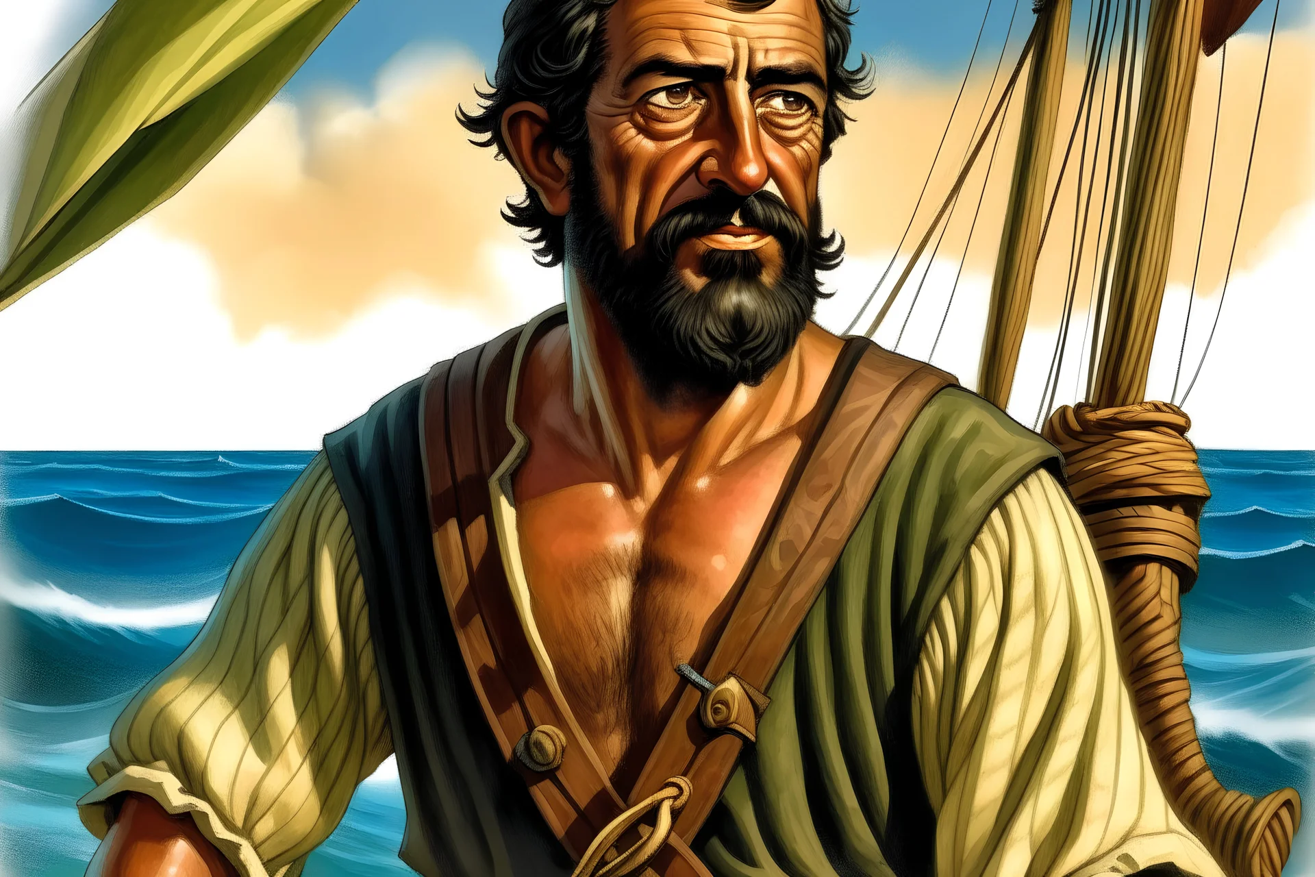 pedro de serrano the 16th century sailor who was shipwrecked on a sand bar in the carribean all alone